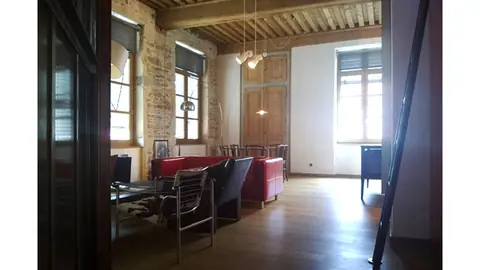 Chantier de rénovation d'un appartement canut à la Croix-Rousse