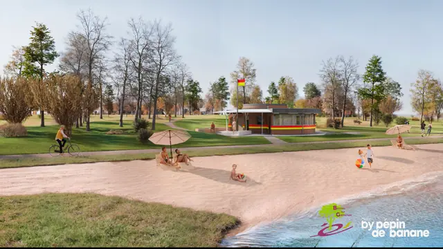 Vue depuis la plage — Base nature de Bessines-sur-Gartempe