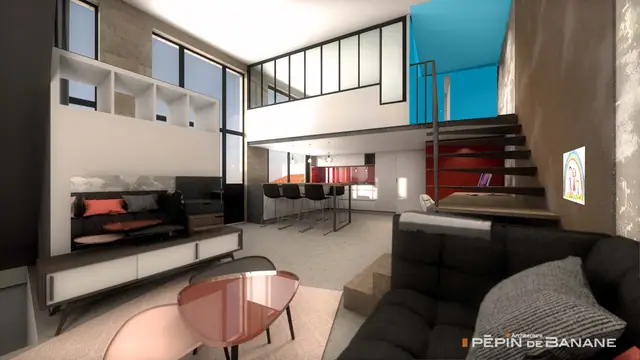 Loft atelier, Lyon 6e, projet Pépin de Banane
