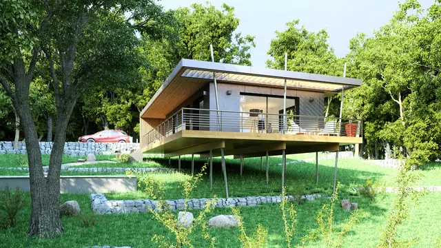 Maison dans les arbres en Ardèche, Ardèche, projet Pépin de Banane
