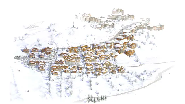 Quartier Chanses-Passeaux à L'Alpe d'Huez, L'Alpe d'Huez (38), projet Pépin de Banane